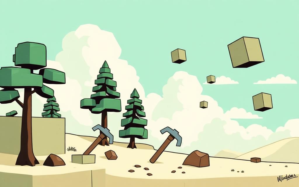 Illustration Bac à sable pour Minecraft (Java Edition)